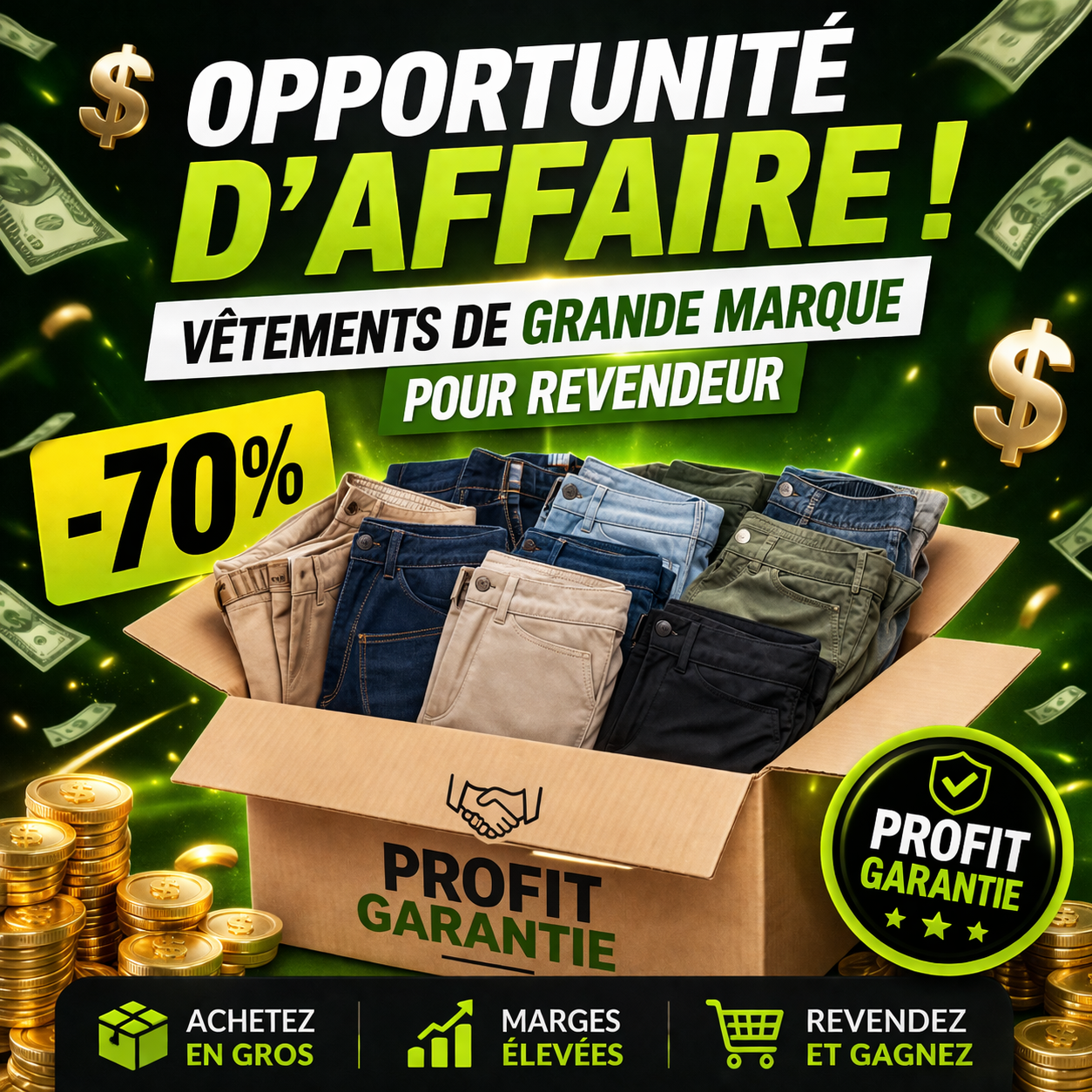 Pantalons en gros pour revendeurs – Grandes marques à rabais