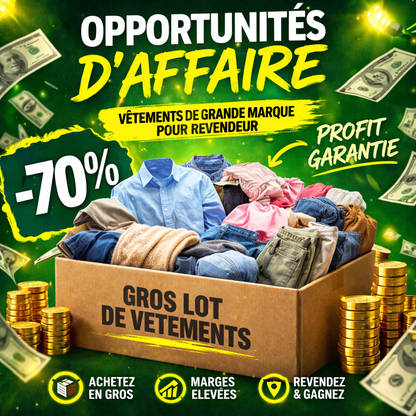 Vêtements pour revendeur– Grandes marques à rabais