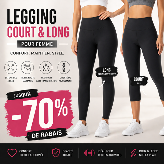 Leggin court et long pour Femme – Grandes marques à rabais